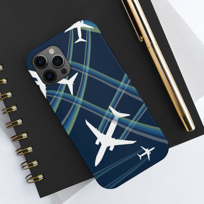 Blue airplane Tough Phone Cases, Case-Mate