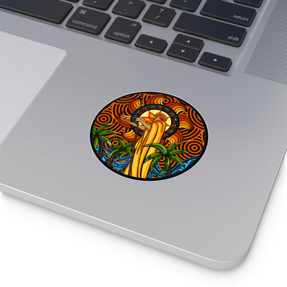 KOA Kona Hawaii Round Vinyl Stickers