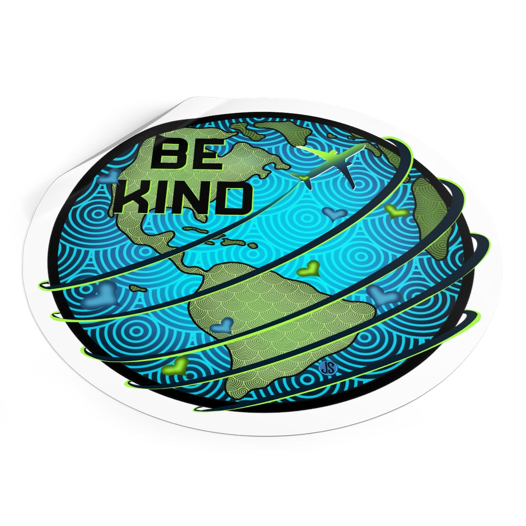 Be KindRound Vinyl Stickers