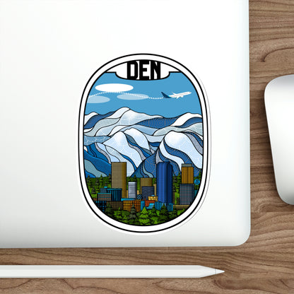 Den - Denver Blue Plane Sticker