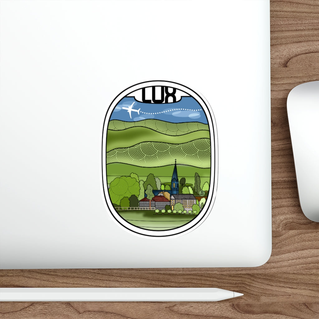 LUX Luxembourg Die-Cut Stickers