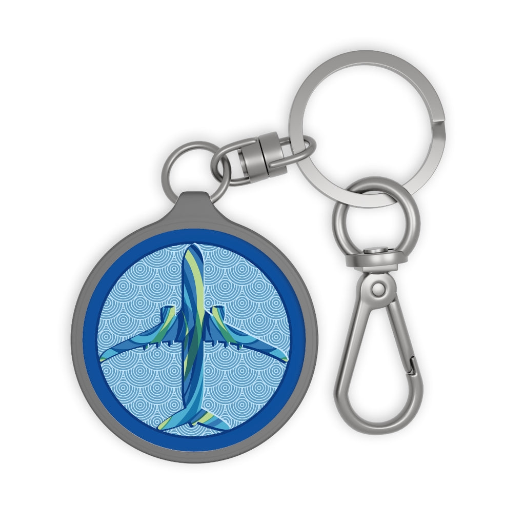 Plane Keyring Tag