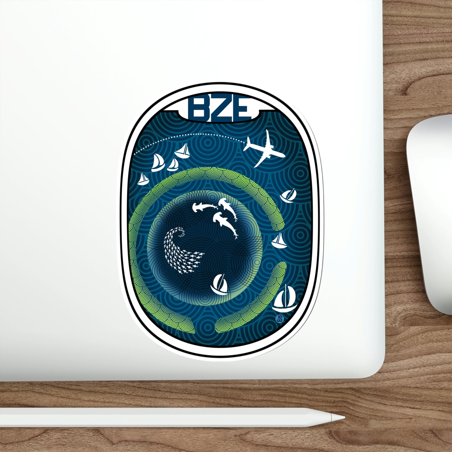 Belize Die-Cut Stickers