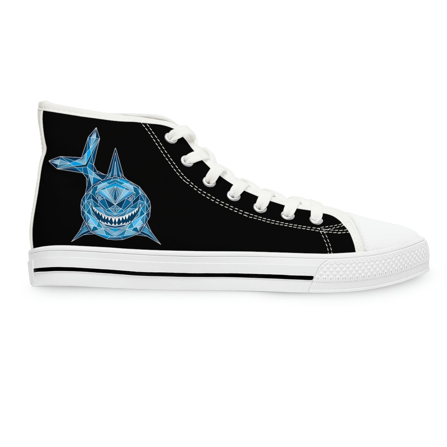 Blue Shark High Top Sneakers