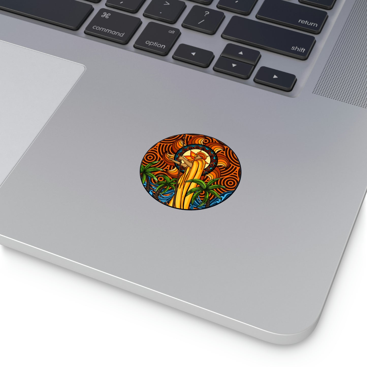 KOA Kona Hawaii Round Vinyl Stickers