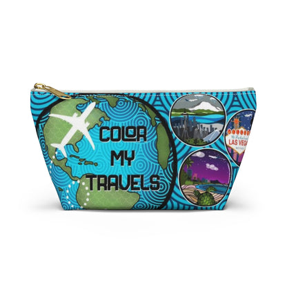 Color My Travels Pouch w T-bottom