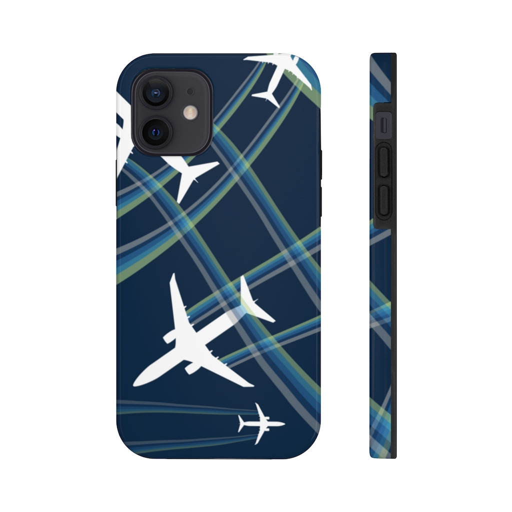 Blue airplane Tough Phone Cases, Case-Mate