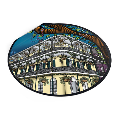 New Orleans Round Vinyl Stickers