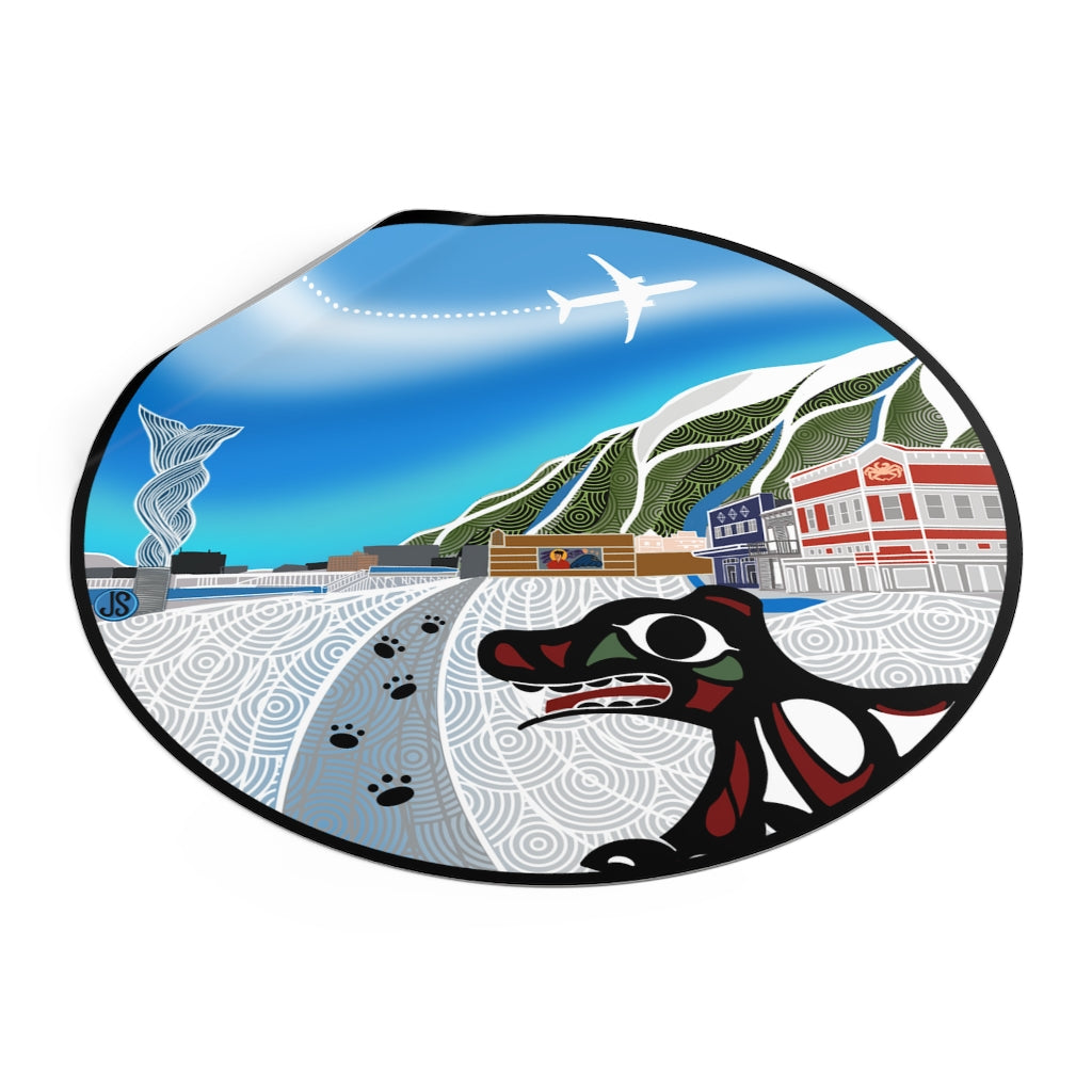 Juneau Round Vinyl Stickers