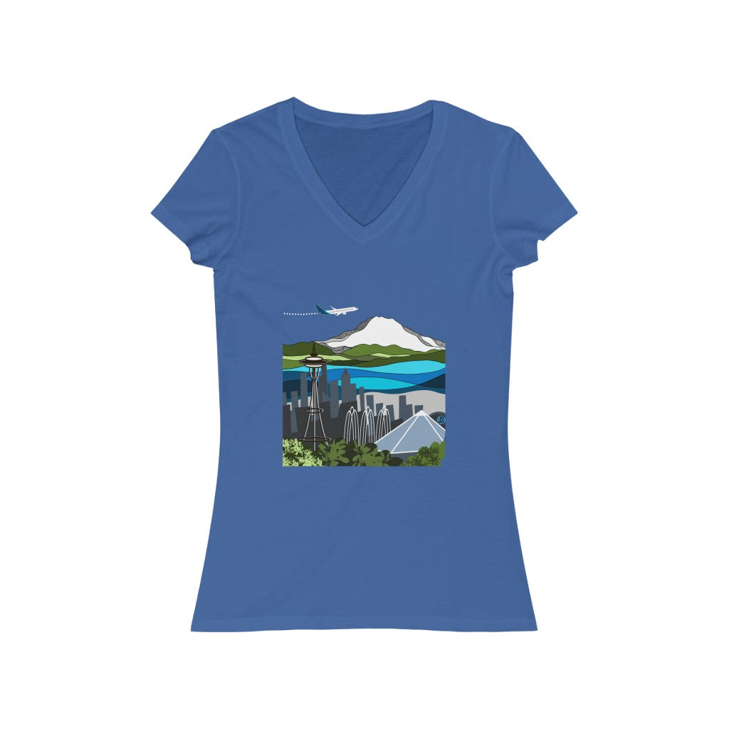 Seattle Women's V-Neck Tee