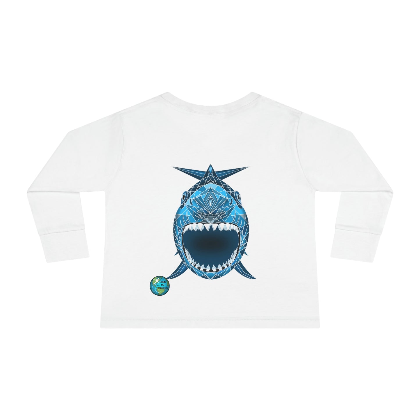 Shark Art Toddler Long Sleeve Tee