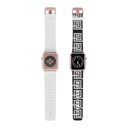 Blk & Wht Airplane Watch Band for Apple Watch