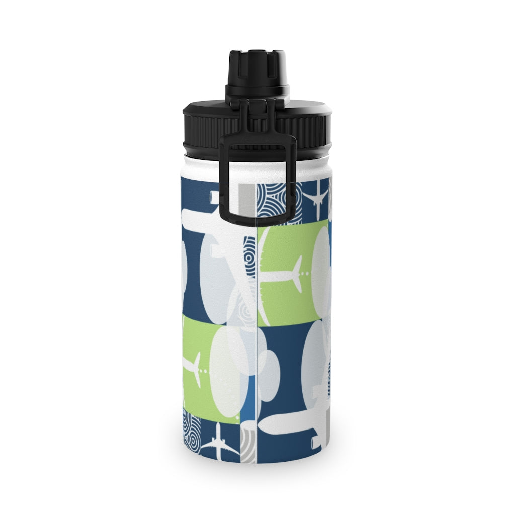 Blocked Airplane Stainless Steel Water Bottle