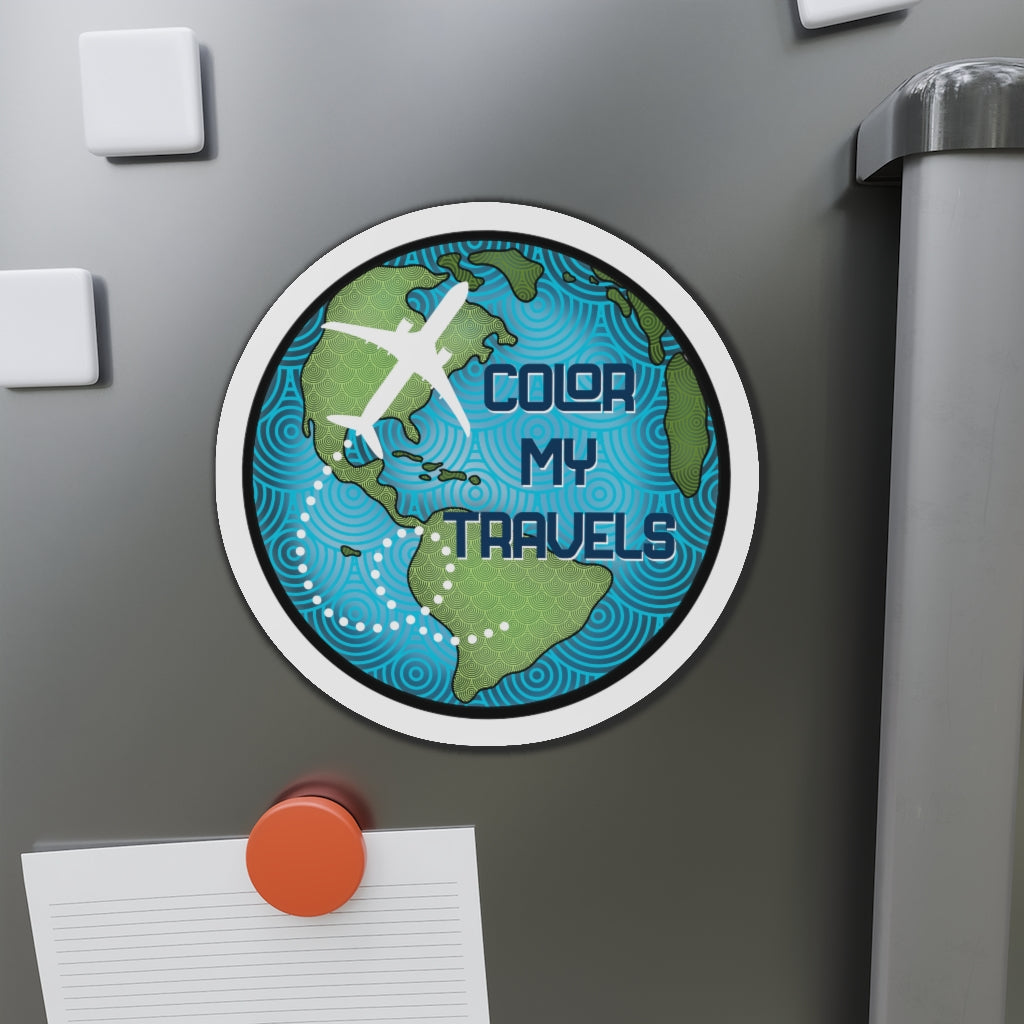 Color My Travels Kiss-Cut Magnets