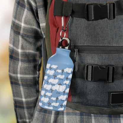 Seattle Washington clouds and needle Sport Bottle