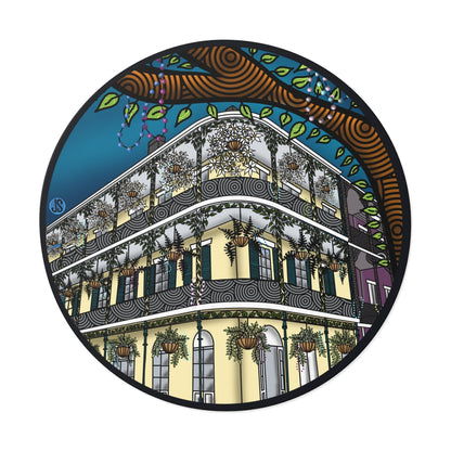 New Orleans Round Vinyl Stickers