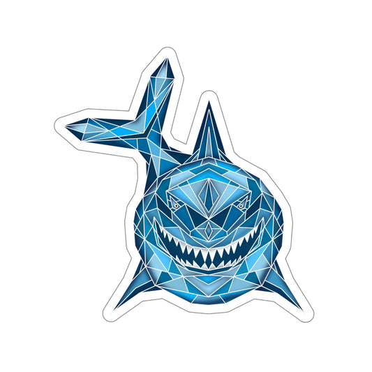 Swimming Blue Shark Die-Cut Stickers