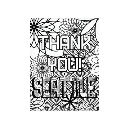 Thank you Seattle Coloring Poster