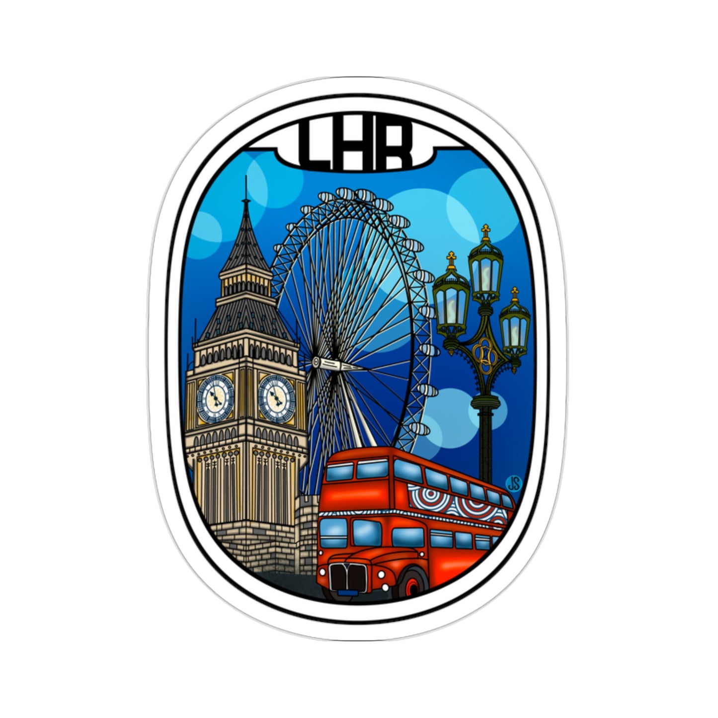 LHR London Die-Cut Stickers