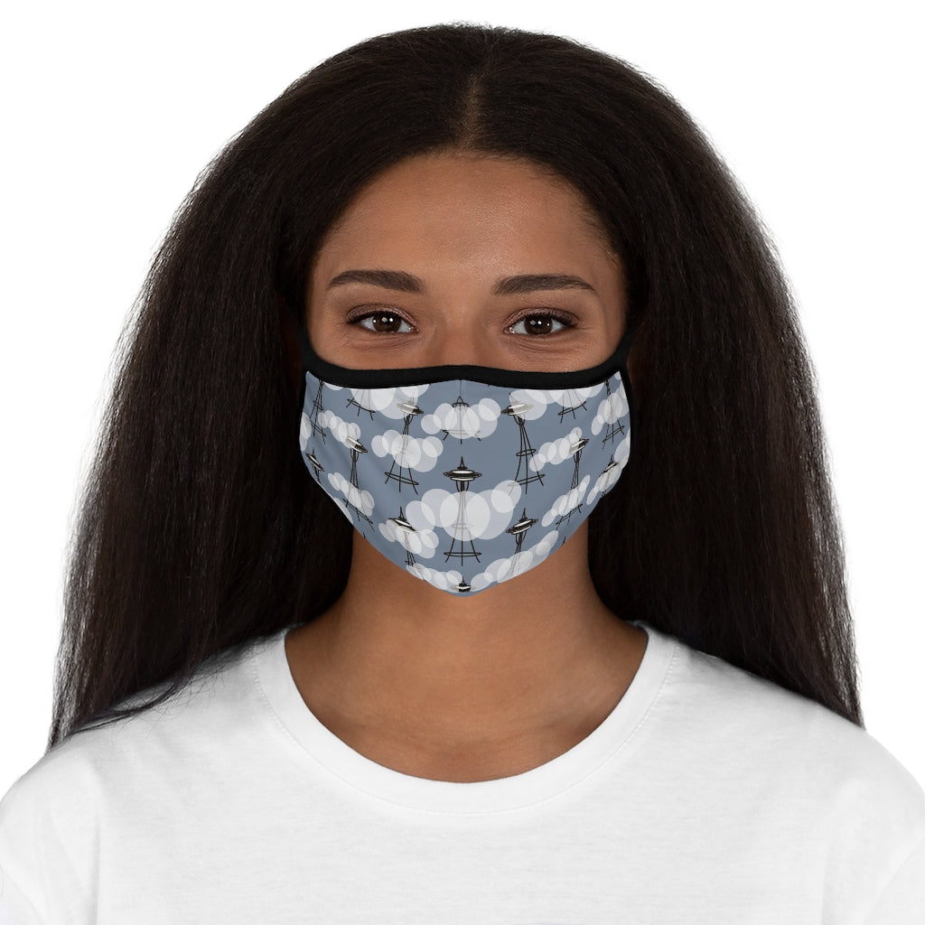 Seattle Grey Fitted Face Mask