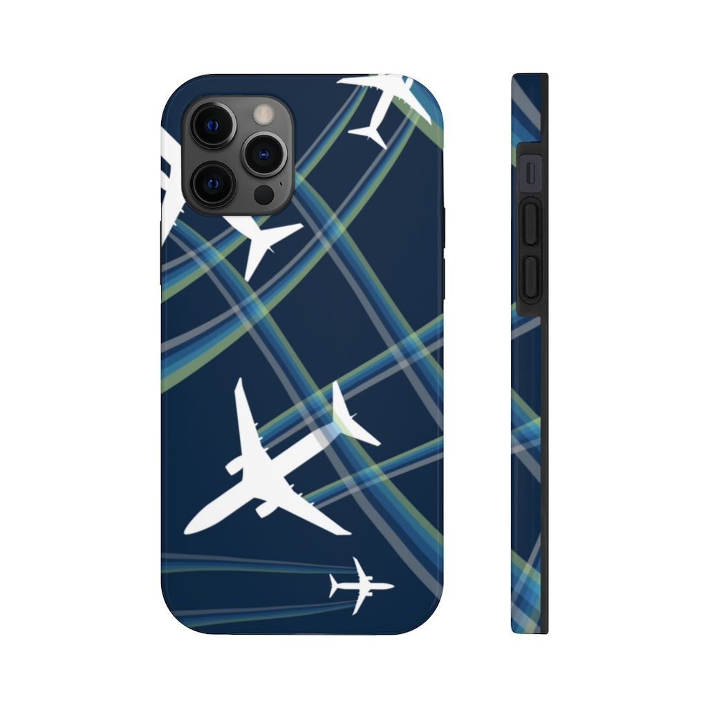 Blue airplane Tough Phone Cases, Case-Mate