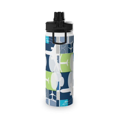 Blocked Airplane Stainless Steel Water Bottle