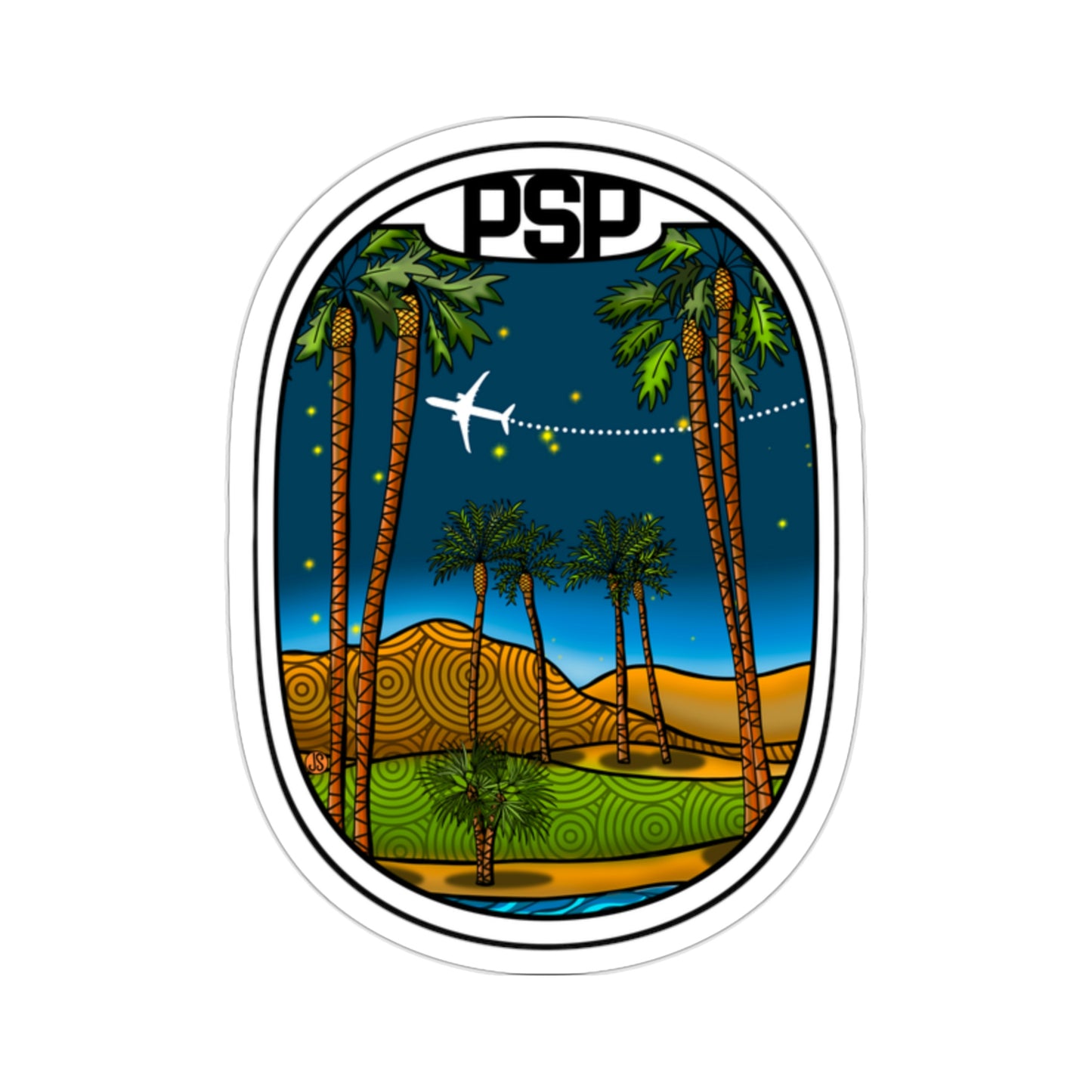 PSP Palm Springs Die-Cut Stickers