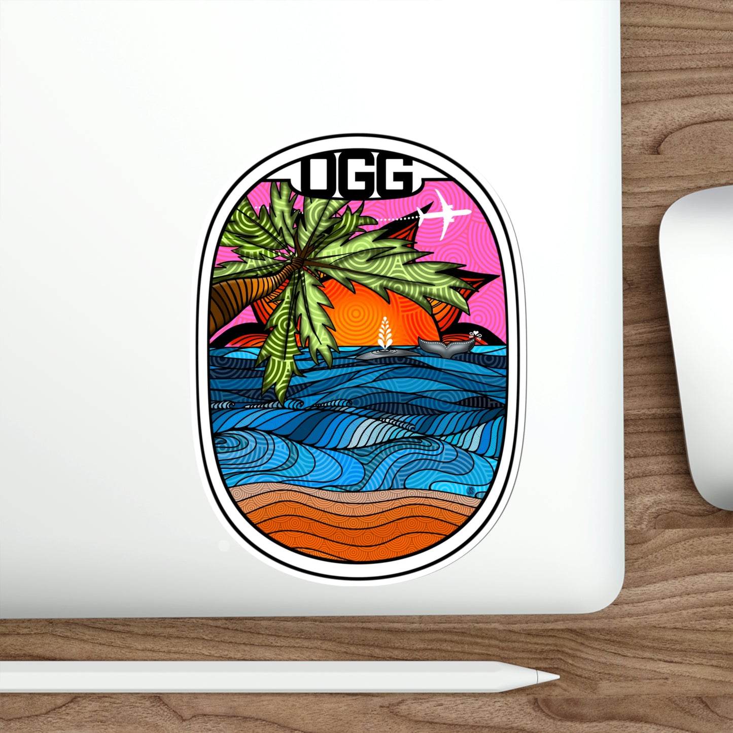 OGG-Maui Die Cut Stickers