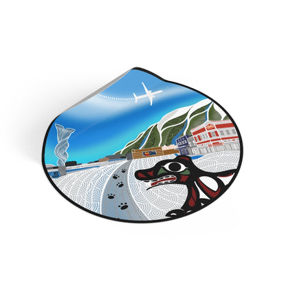 Juneau Round Vinyl Stickers