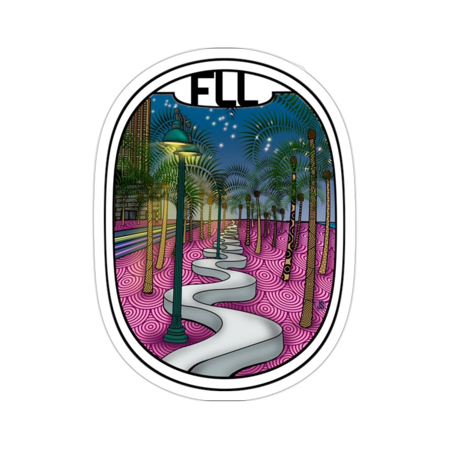 FLL- Fort Lauderdale Stickers