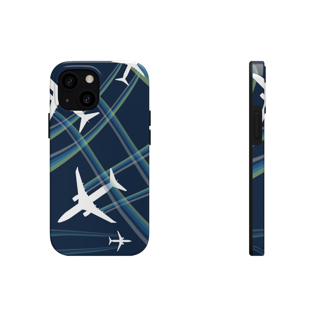 Blue airplane Tough Phone Cases, Case-Mate