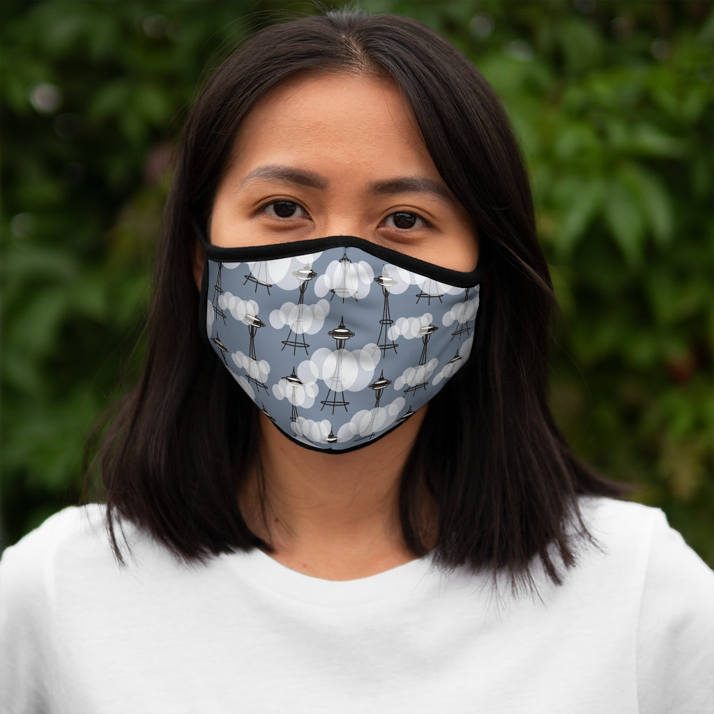 Seattle Grey Fitted Face Mask