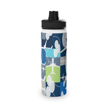 Blocked Airplane Stainless Steel Water Bottle