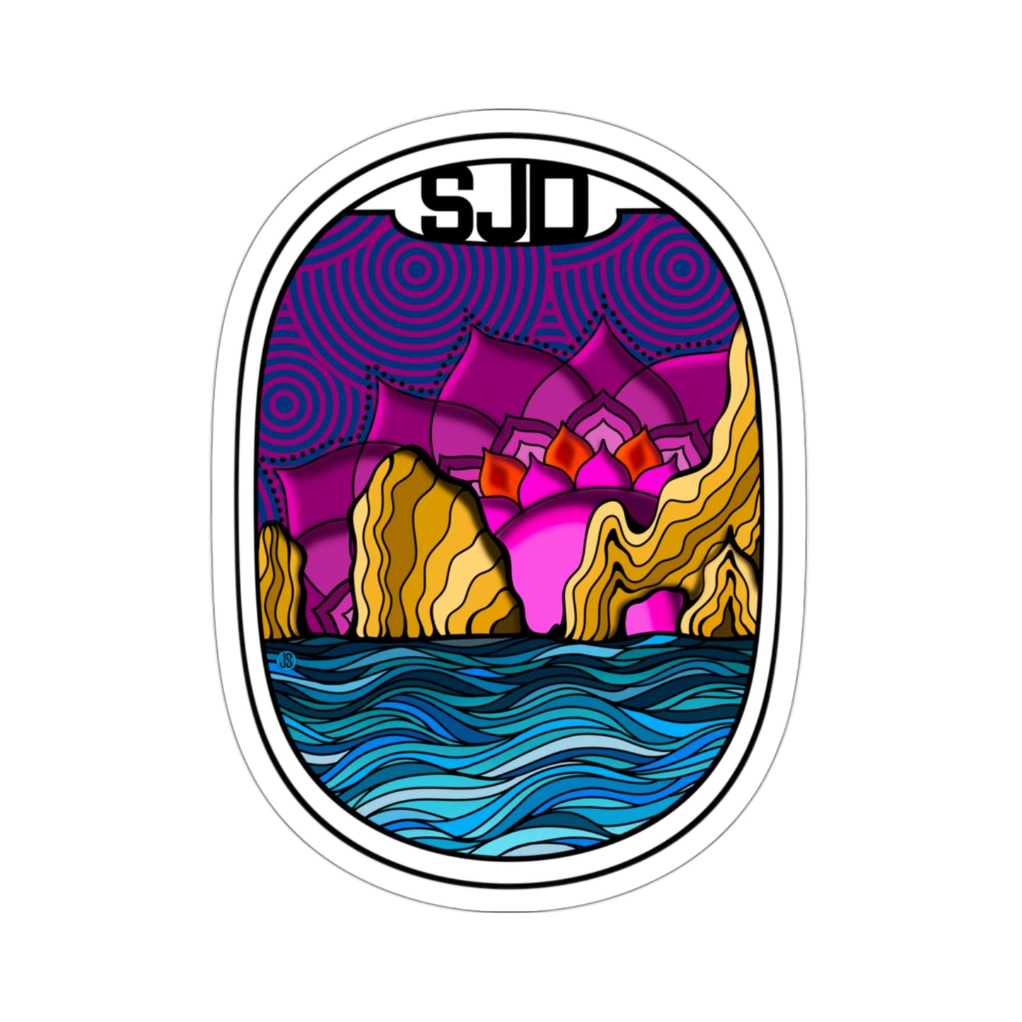 SJD-Cabo San Lucas Die-Cut Stickers