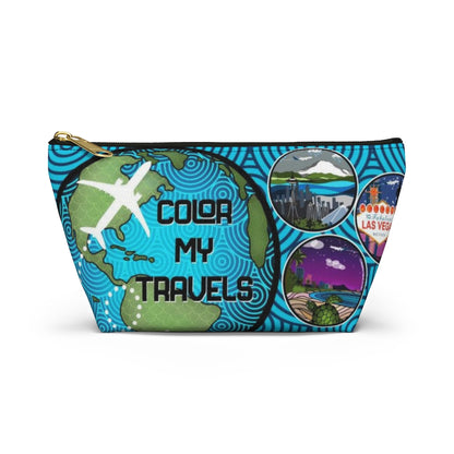 Color My Travels Pouch w T-bottom