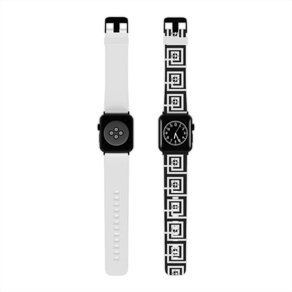 Blk & Wht Airplane Watch Band for Apple Watch