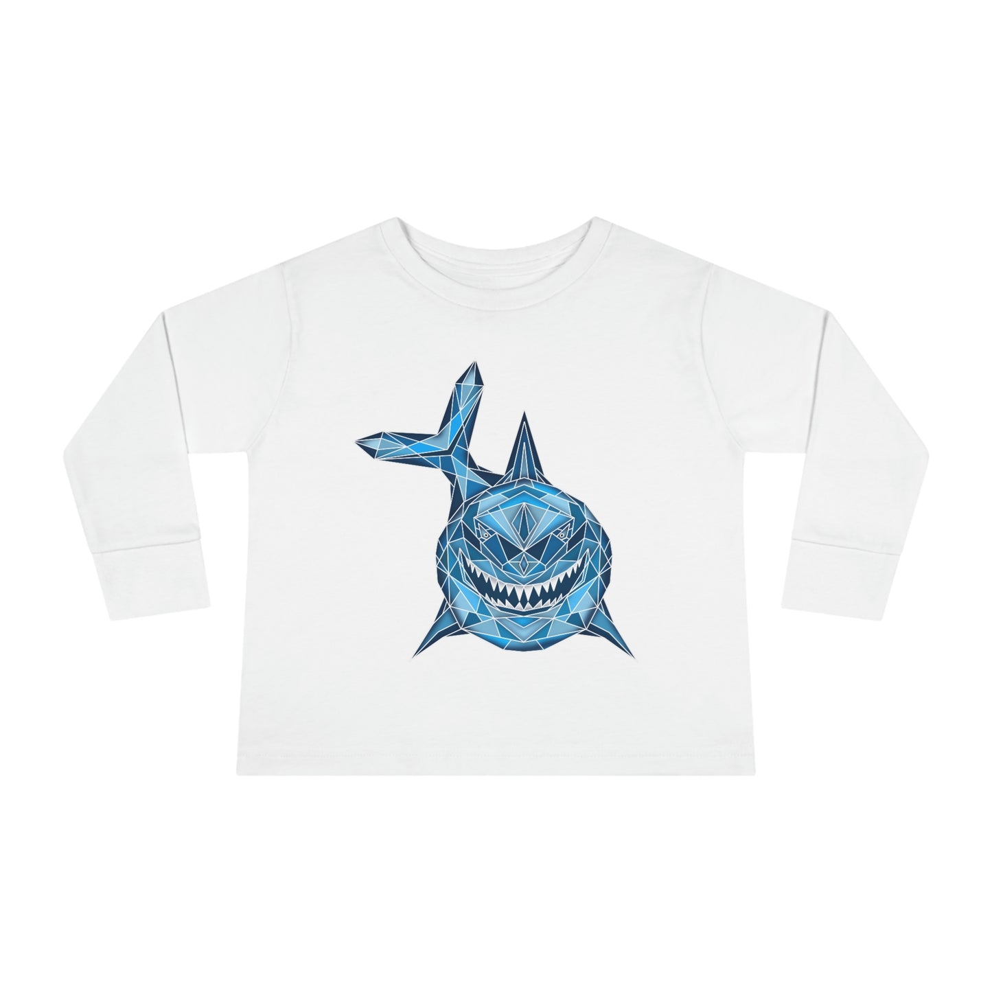 Shark Art Toddler Long Sleeve Tee