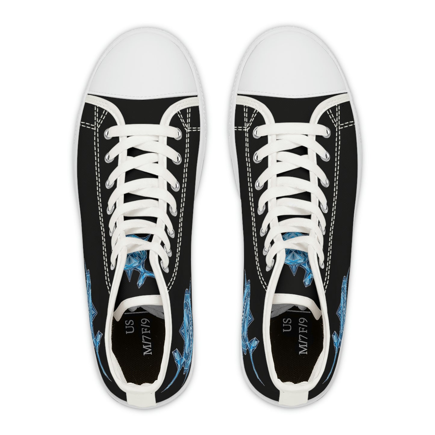 Blue Shark High Top Sneakers