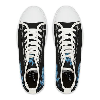 Blue Shark High Top Sneakers