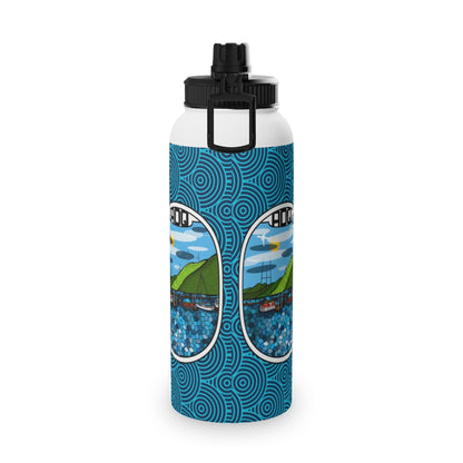 ADQ Kodiak Stainless Steel Water Bottle, Sports Lid