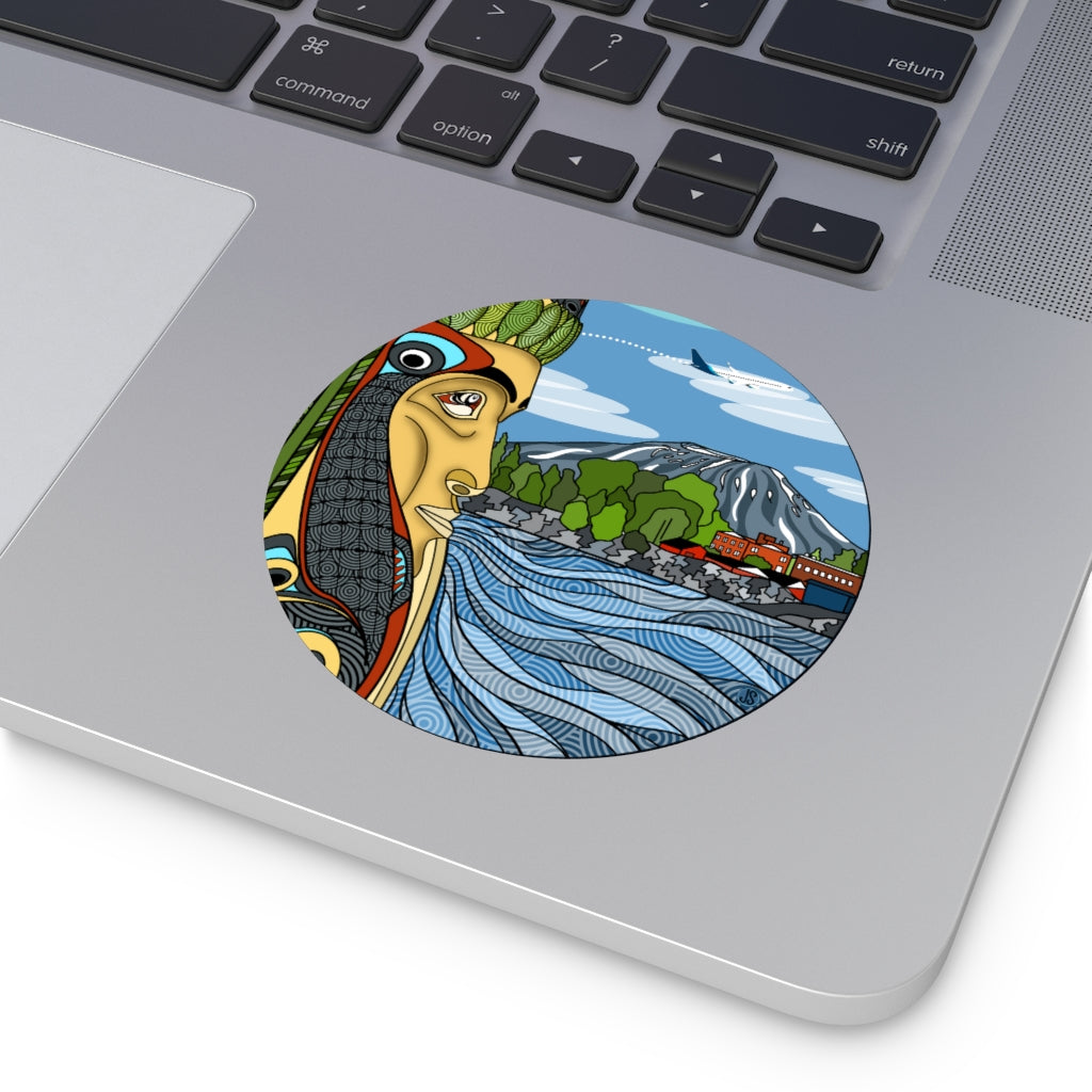 Sitka Round Vinyl Stickers