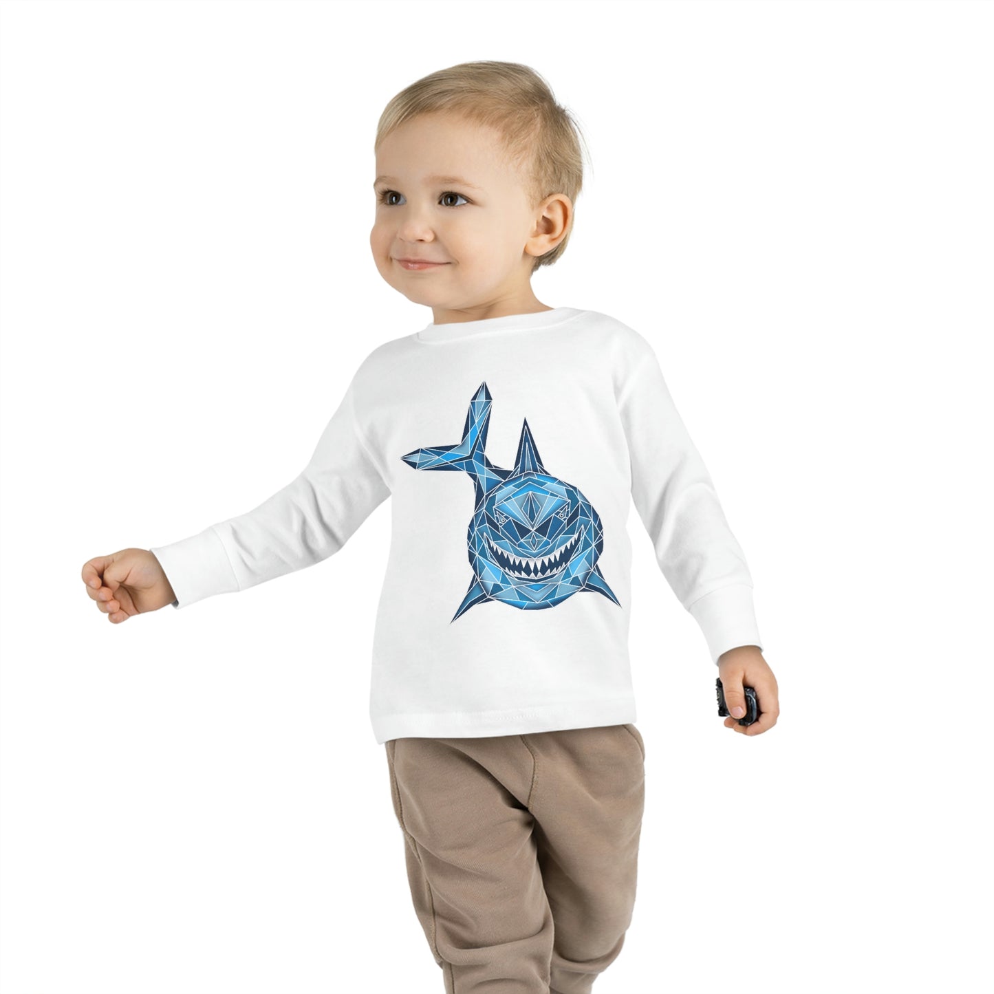 Shark Art Toddler Long Sleeve Tee