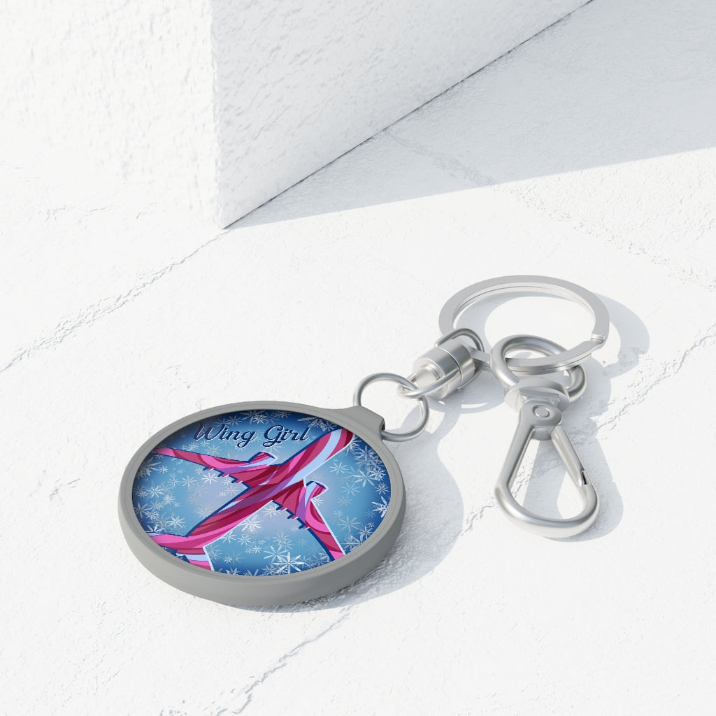 Wing Girl Keyring Tag