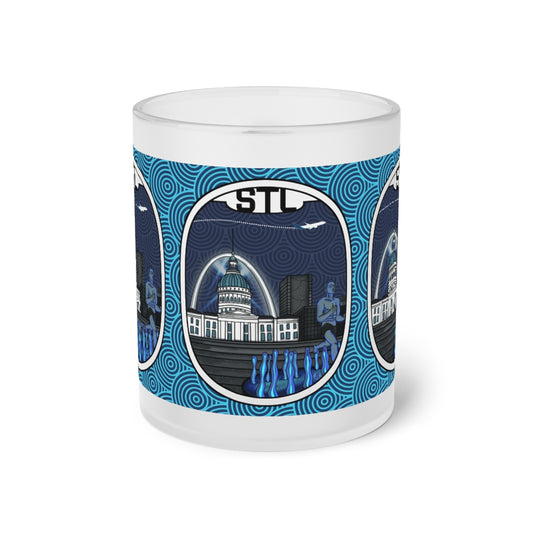 STL -St. Louis Frosted Glass Mug