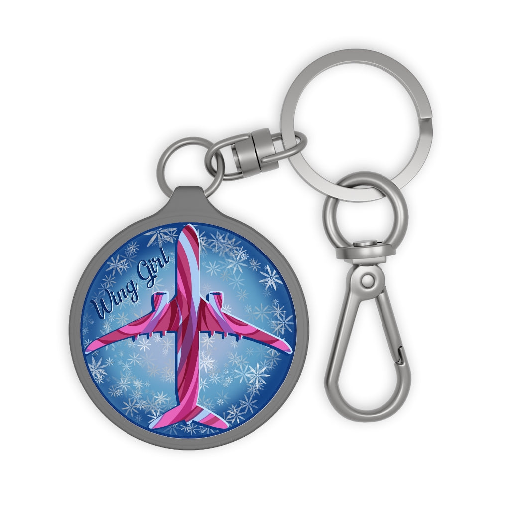 Wing Girl Keyring Tag