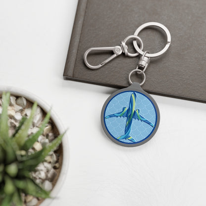 Plane Keyring Tag