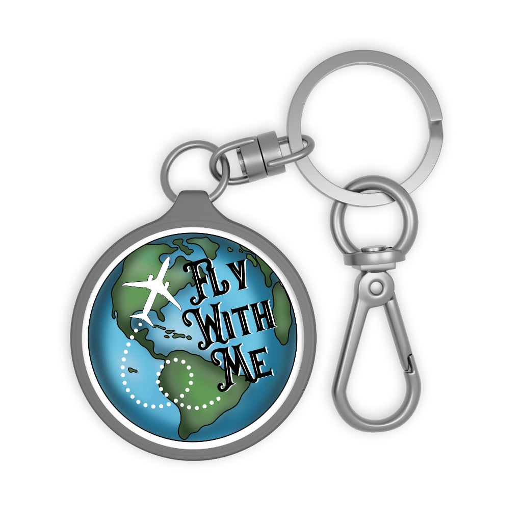 Fly with me Keyring Tag