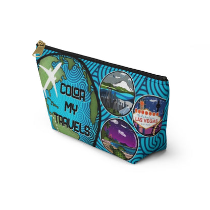 Color My Travels Pouch w T-bottom