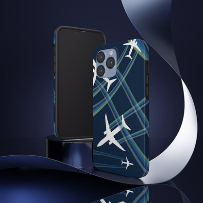 Blue airplane Tough Phone Cases, Case-Mate