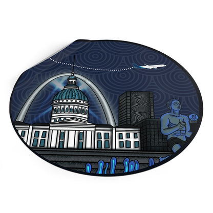 STL - St. Louis Round Vinyl Stickers